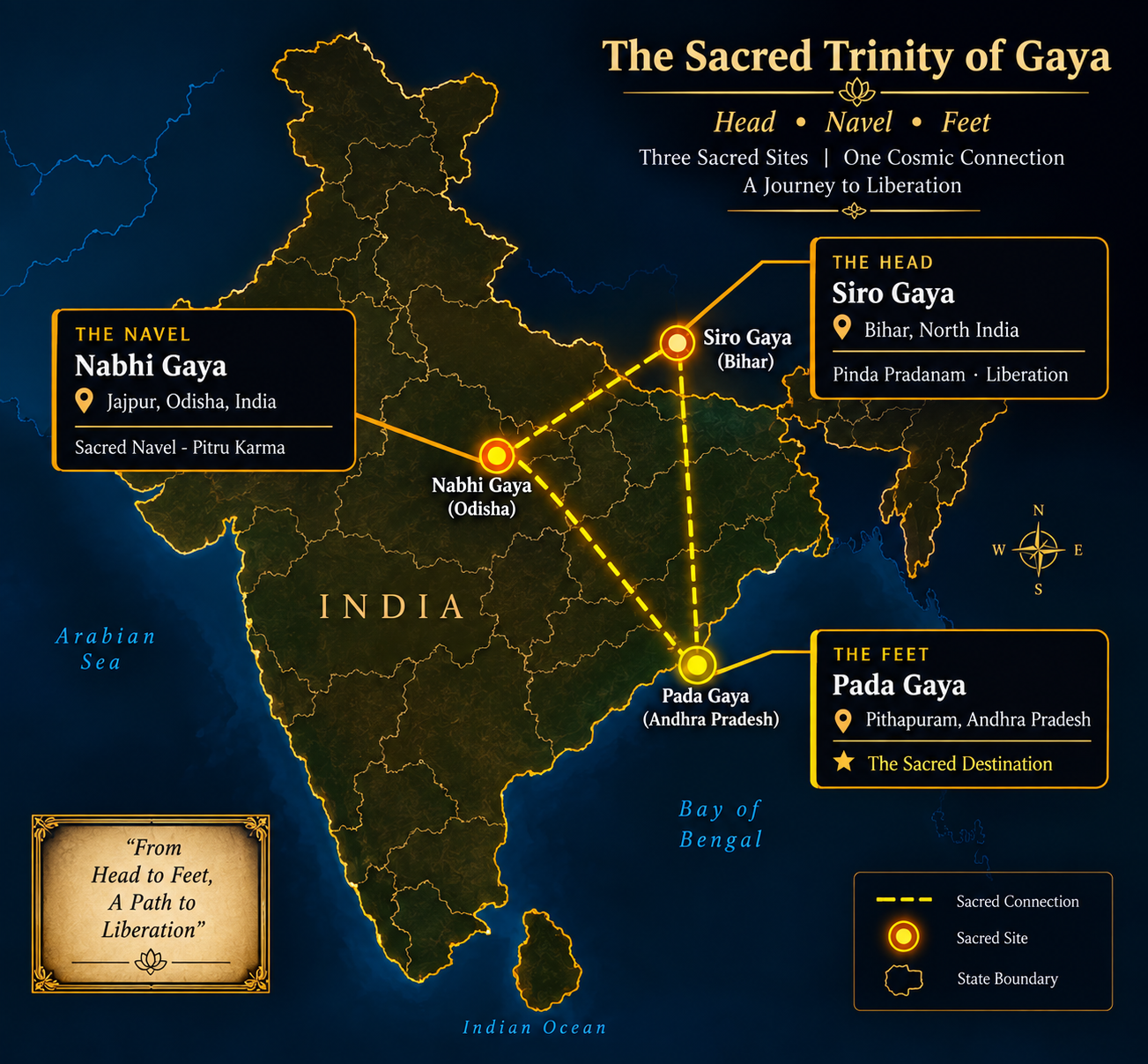 The Trigaya Kshetras — Pada Gaya at Pithapuram